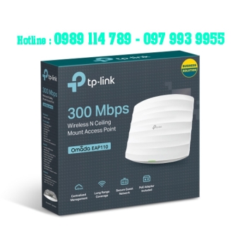 TP-LINK EAP110 - Access Point Wi-Fi Gắn Trần Chuẩn N Tốc Độ 300Mbps